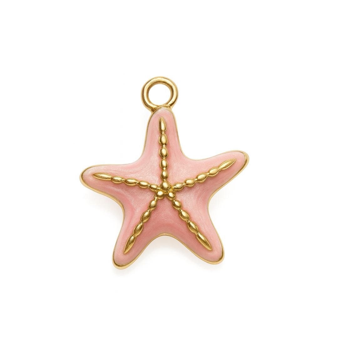 Pink Starfish Charm - Luisa Luxe gold jewellery