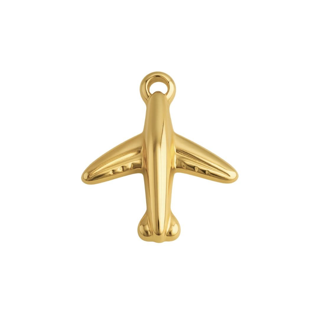 Plane Charm - Luisa Luxe gold jewellery