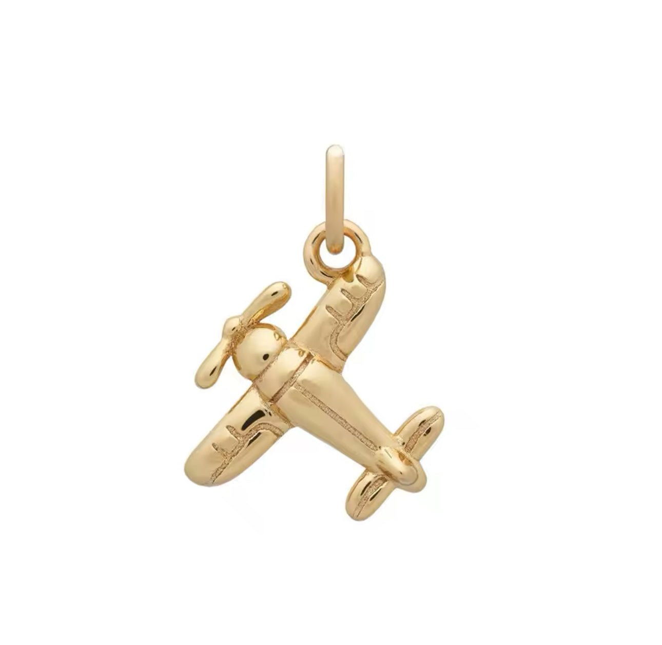 Plane Charm - Luisa Luxe gold jewellery