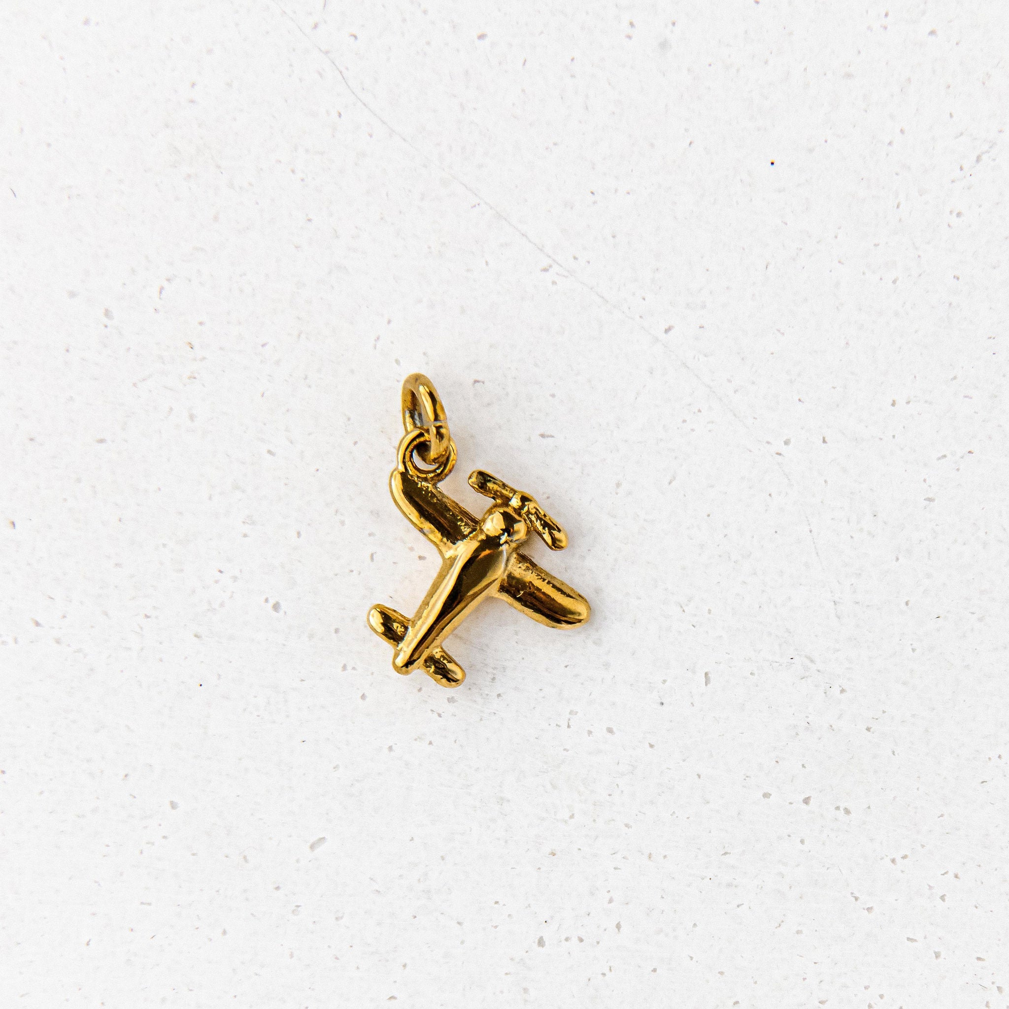 Plane Charm - Luisa Luxe gold jewellery