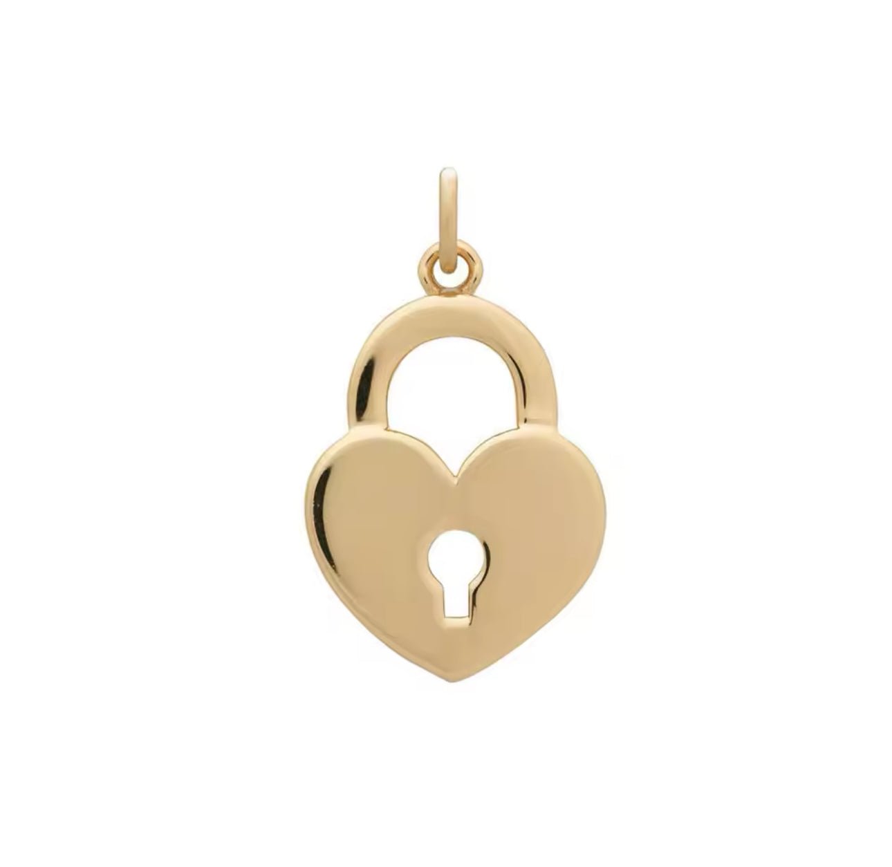 Polished Locket Charm - Luisa Luxe gold jewellery