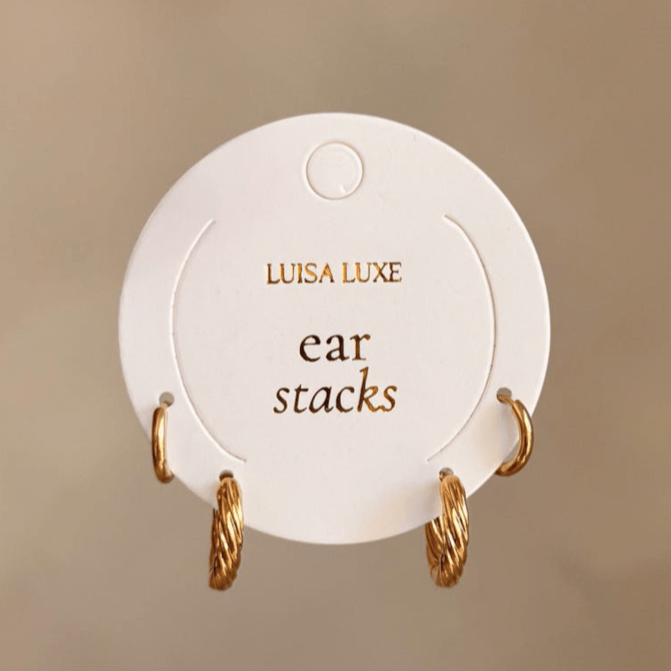 Rain & Dolly Earring Stack - Luisa Luxe gold jewellery