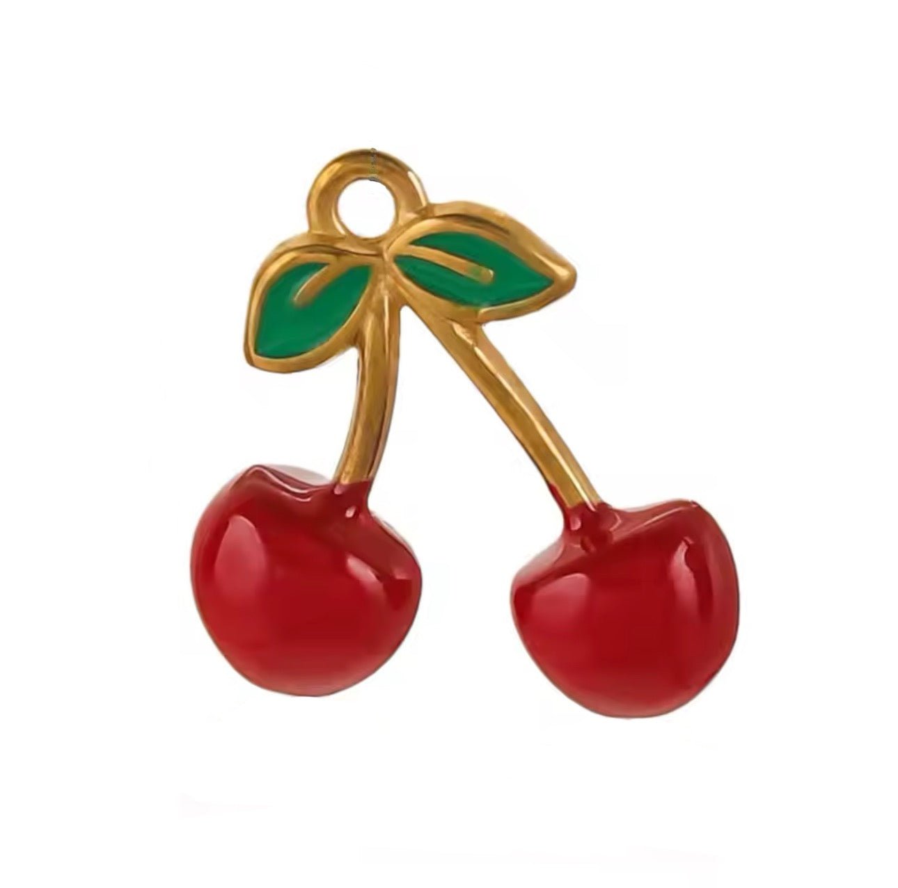 Red Cherry Charm - Luisa Luxe gold jewellery