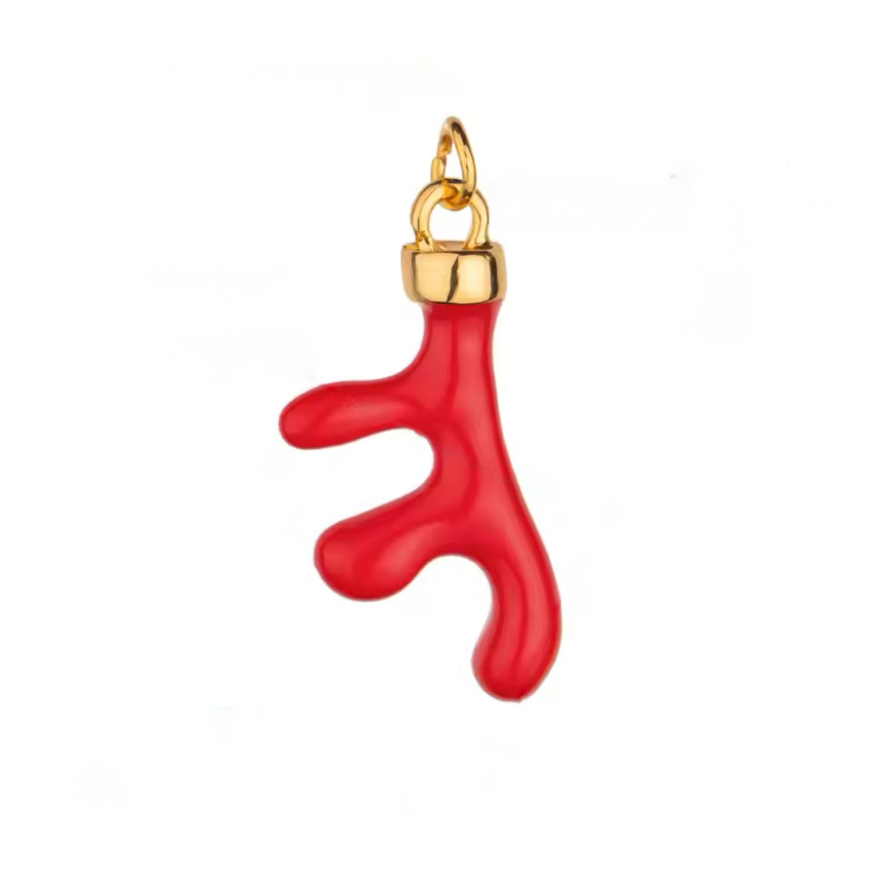 Red Coral Charm - Luisa Luxe gold jewellery