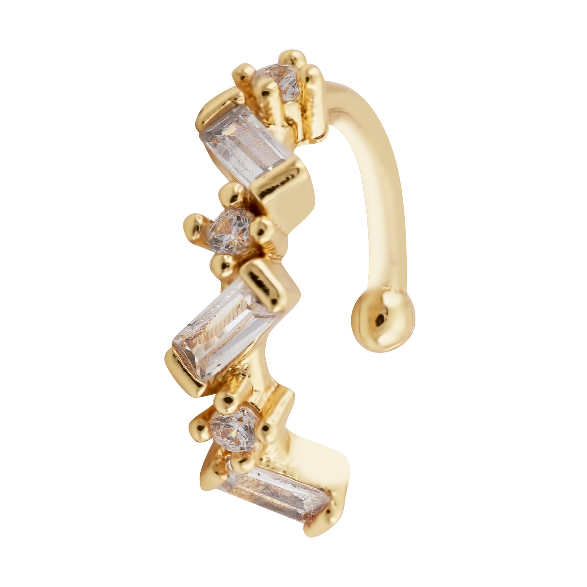 Rosa Single Cuff - Luisa Luxe gold jewellery