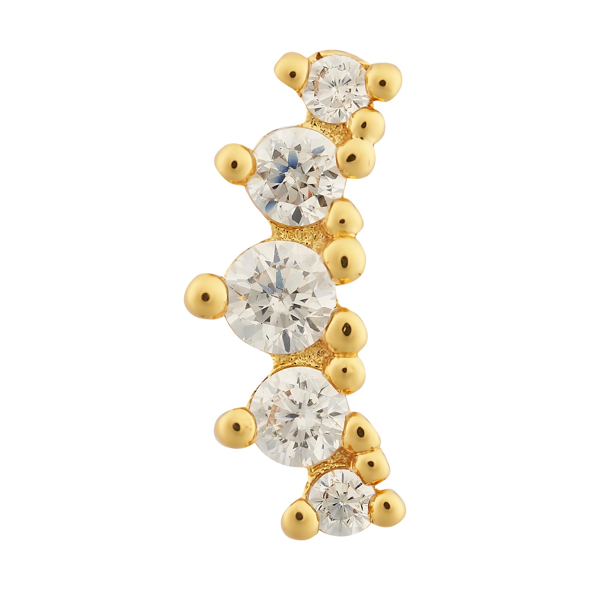 Rox Single Earring - Luisa Luxe gold jewellery