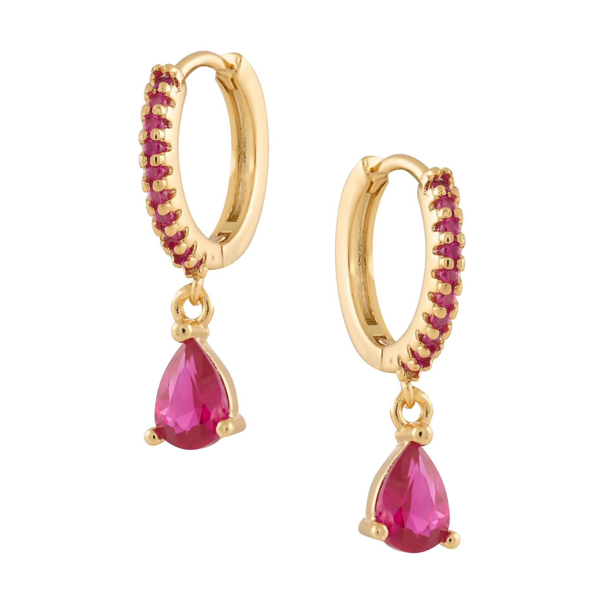 Ruby Earrings - Luisa Luxe gold jewellery