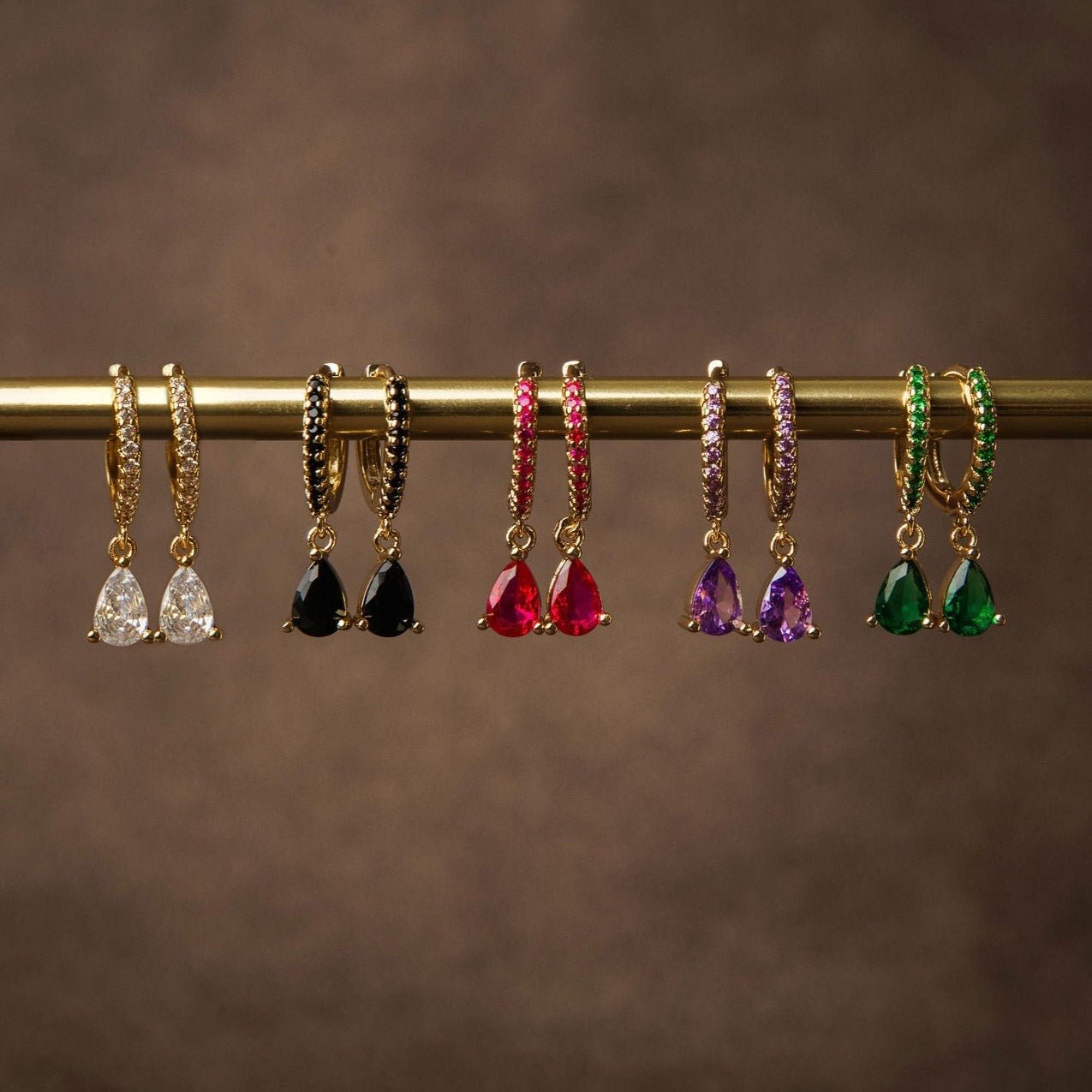 Ruby Earrings - Luisa Luxe gold jewellery
