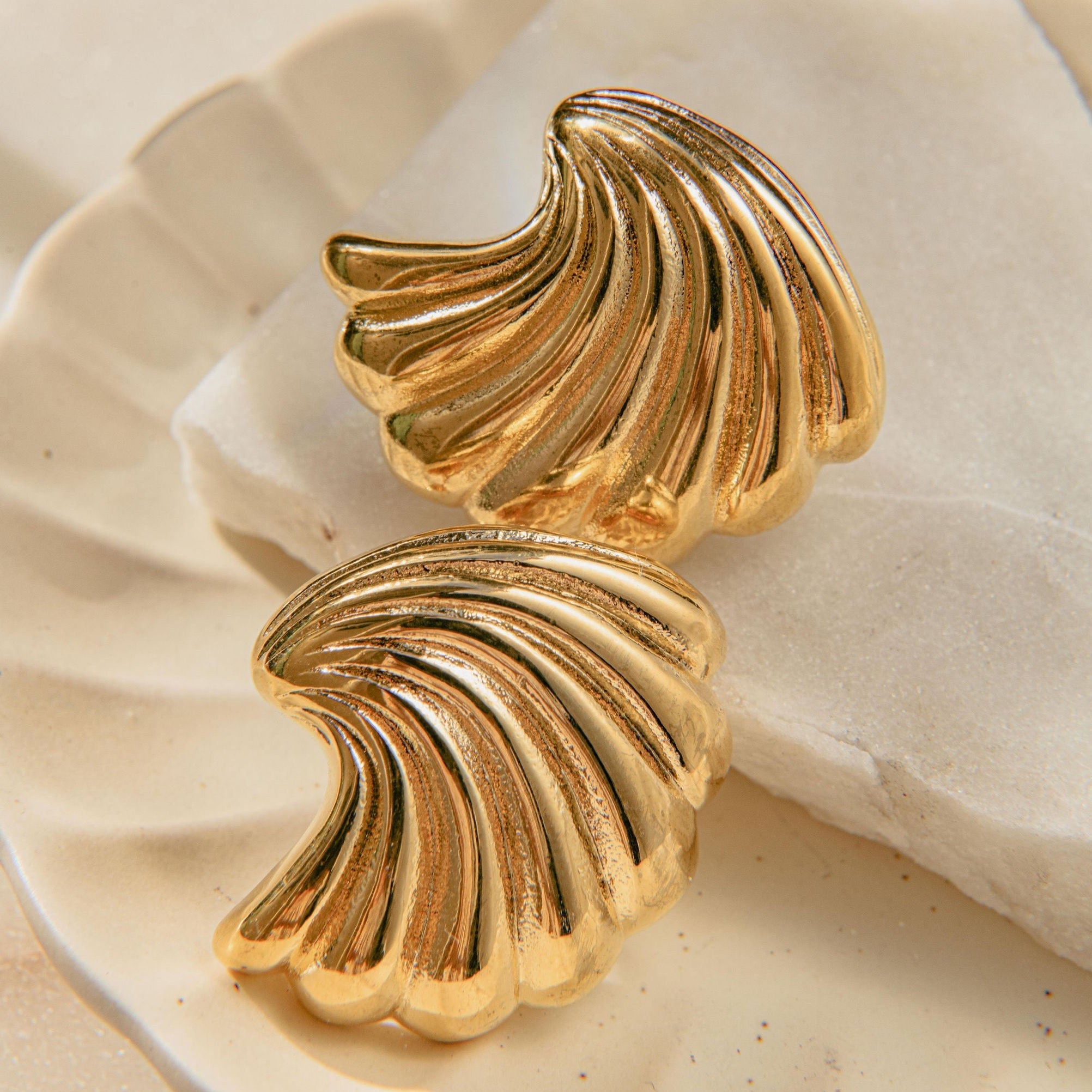 Santorini Earrings - Luisa Luxe gold jewellery