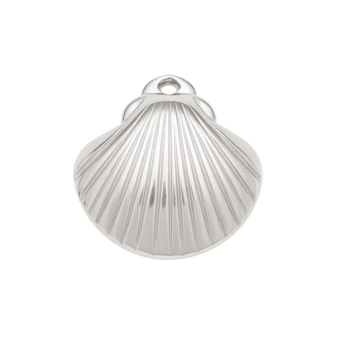 Silver Clam Shell Charm - Luisa Luxe gold jewellery