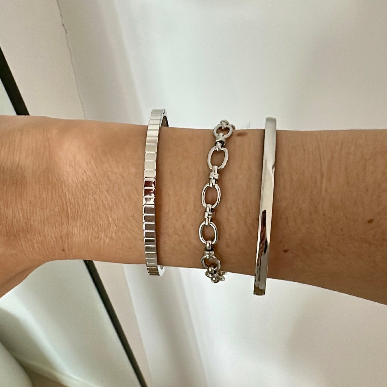 Silver Classic Link Bracelet - Luisa Luxe gold jewellery