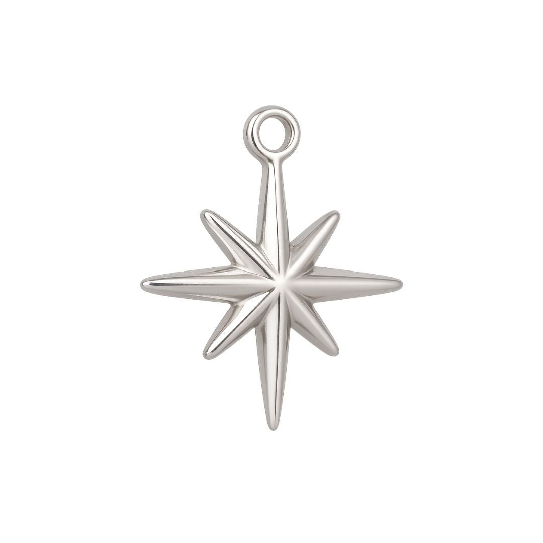 Silver Dainty Star Charm - Luisa Luxe gold jewellery