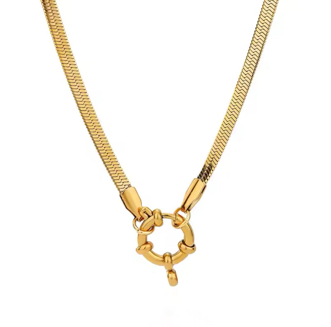 Snake Pendant Necklace - Luisa Luxe gold jewellery