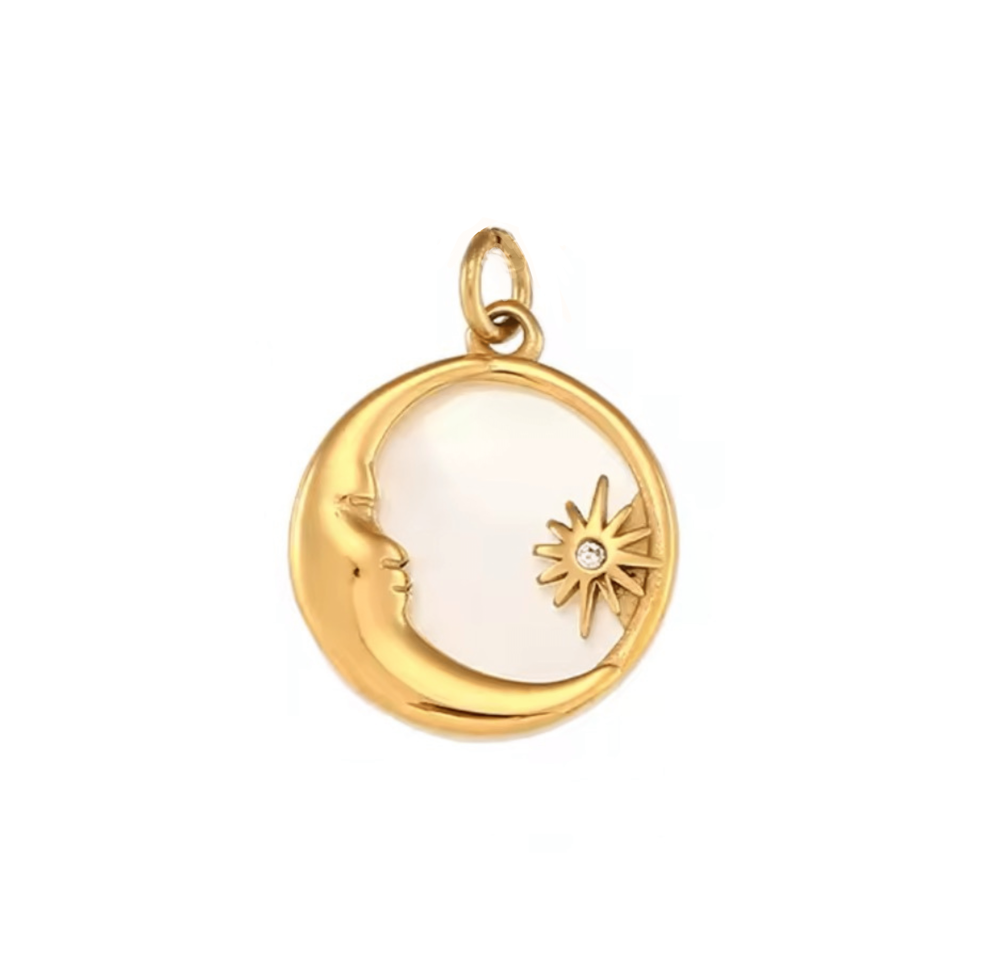 Star & Moon Charm - Luisa Luxe gold jewellery