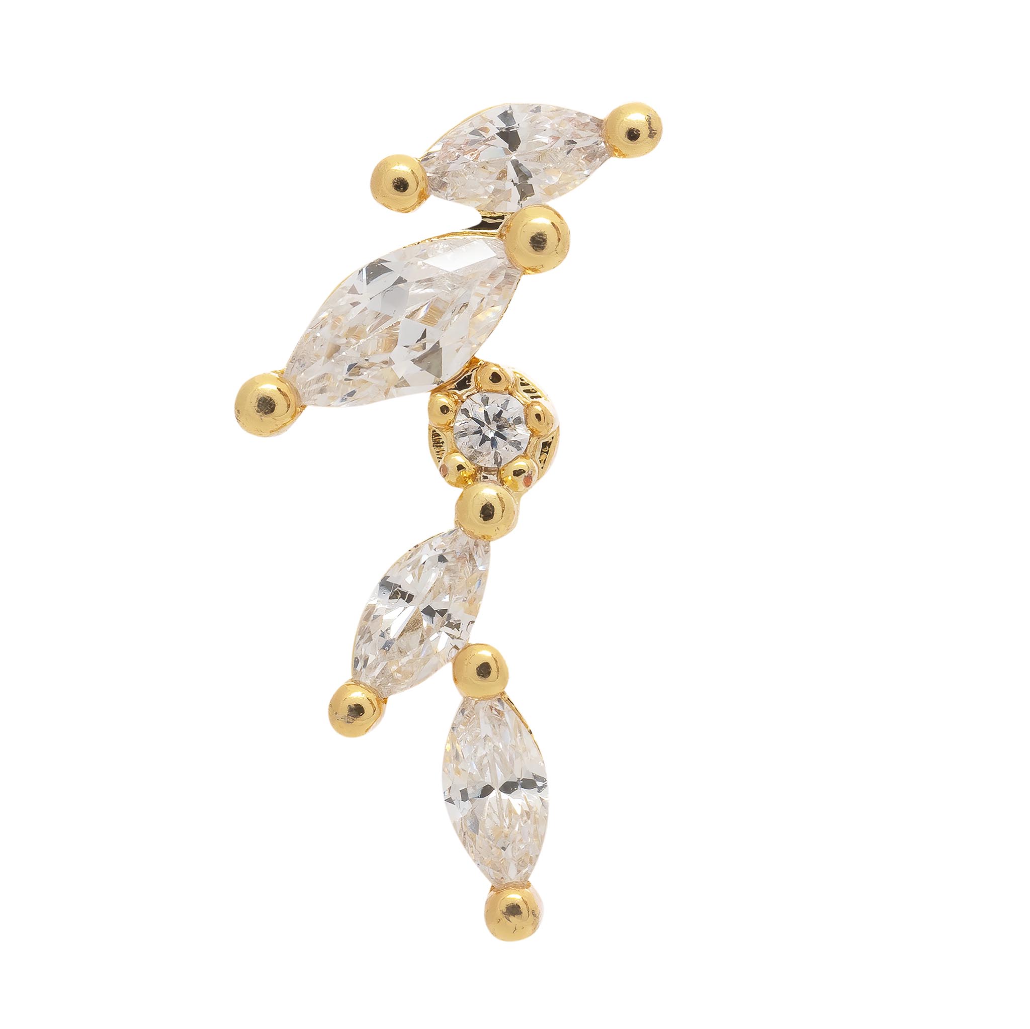 Tash Single Earring - Luisa Luxe gold jewellery