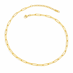 Textured Paperclip Necklace