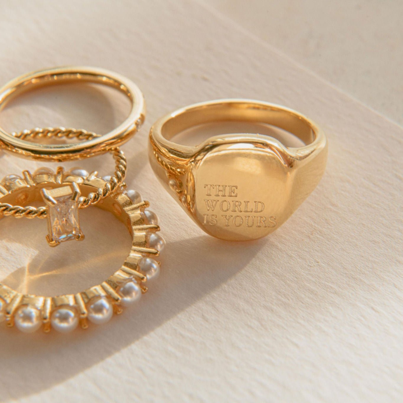 The World Is Yours Ring - Luisa Luxe gold jewellery