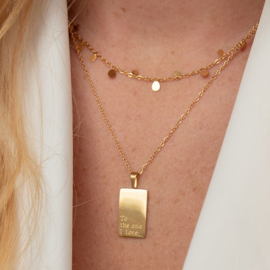 To The One I Love Necklace - Luisa Luxe gold jewellery