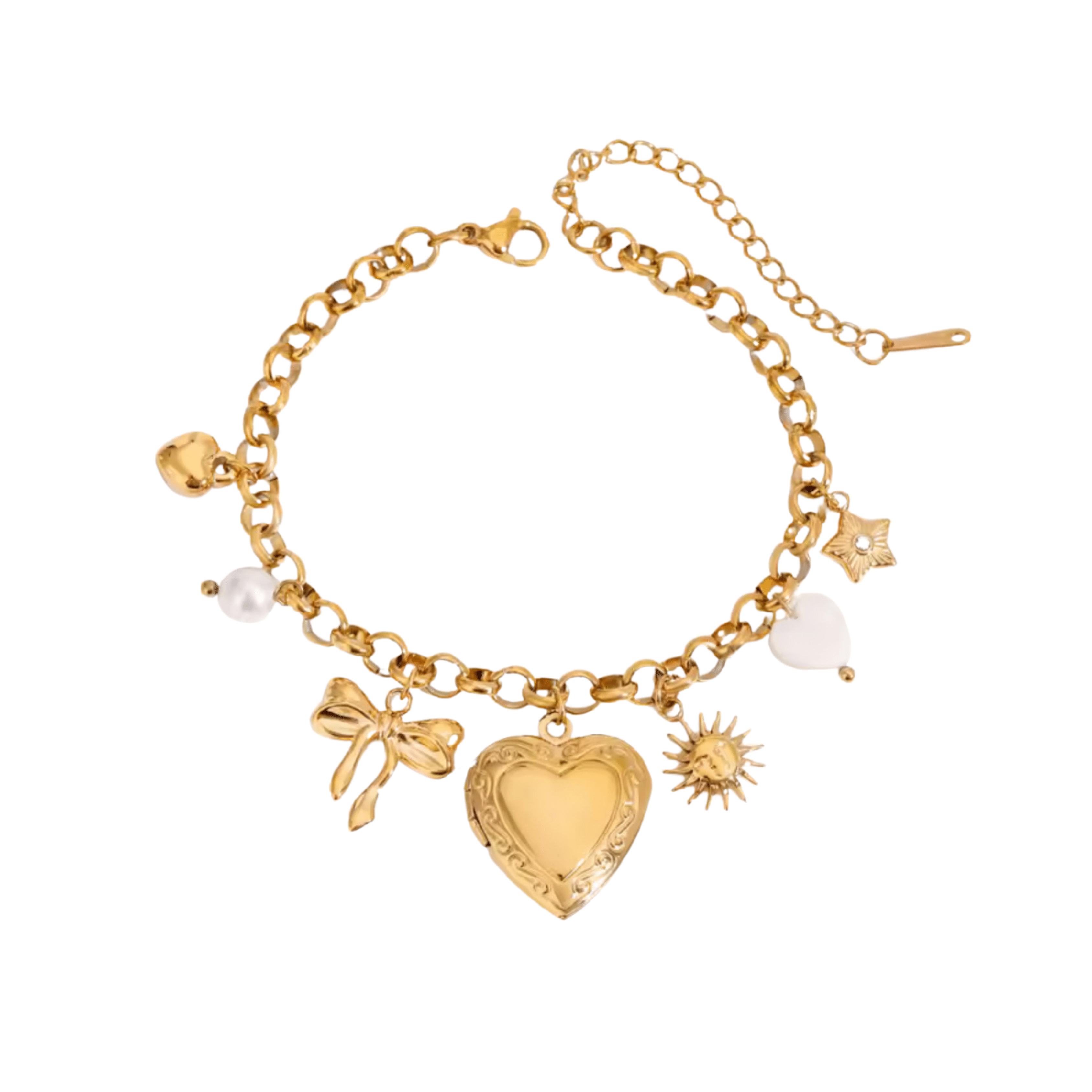 Vintage Charm Bracelet - Luisa Luxe gold jewellery
