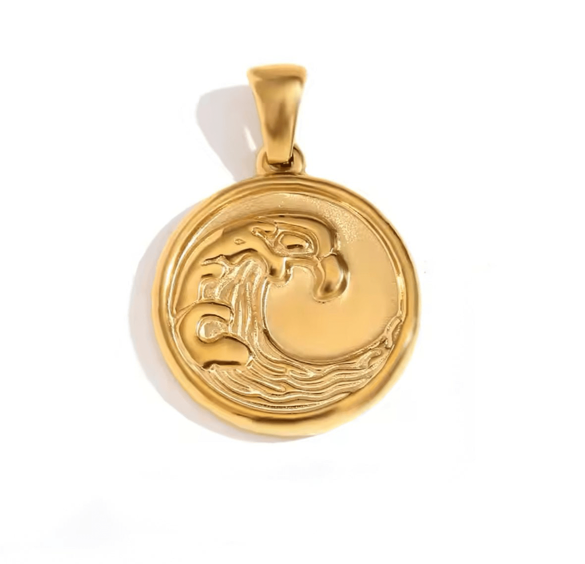 Wave Charm - Luisa Luxe gold jewellery