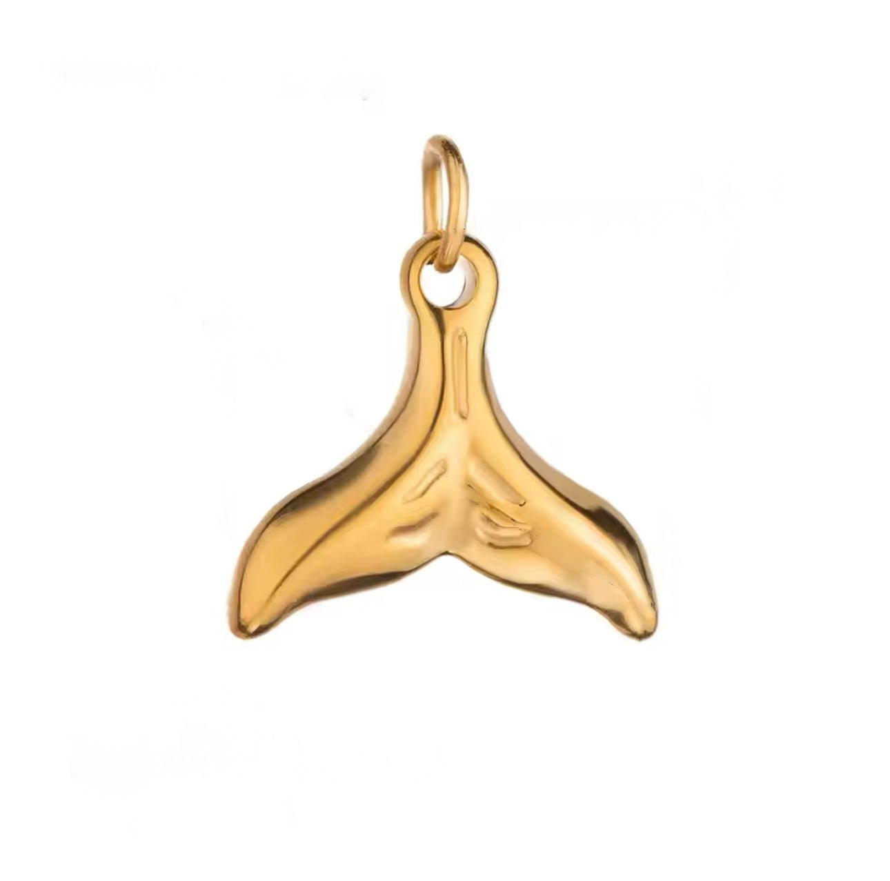 Whale Tail Charm - Luisa Luxe gold jewellery