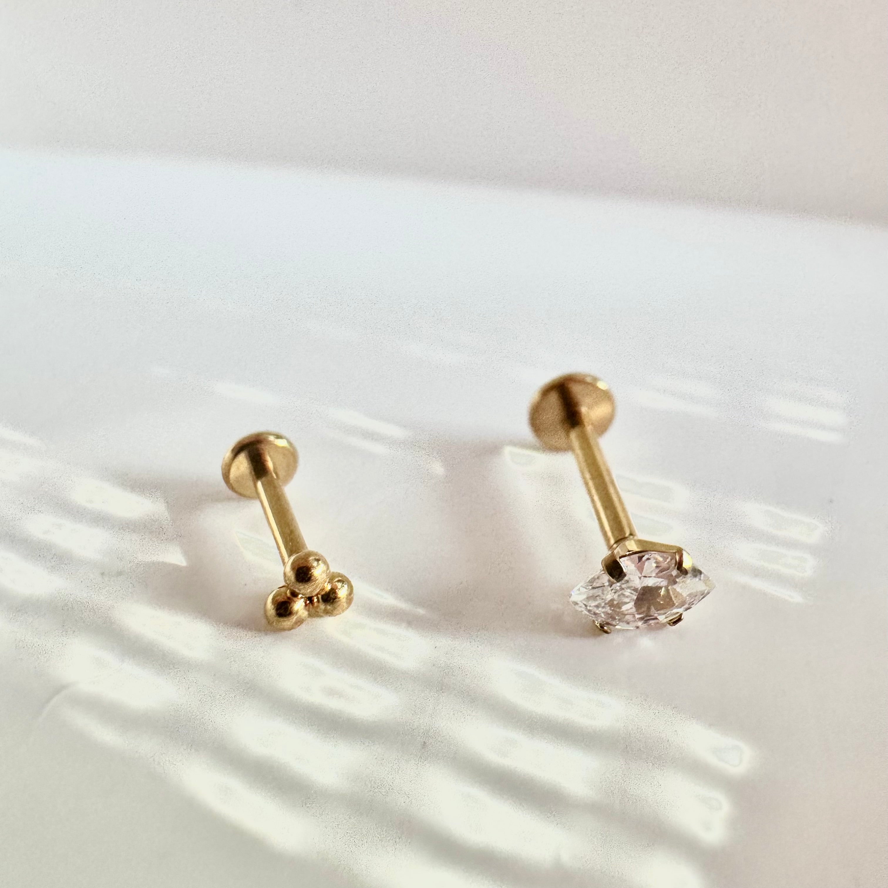 Zeph Single Earring - Luisa Luxe gold jewellery