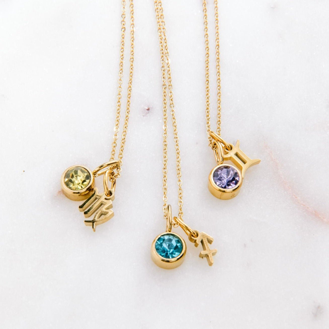 Zodiac Charm Necklace - Luisa Luxe gold jewellery